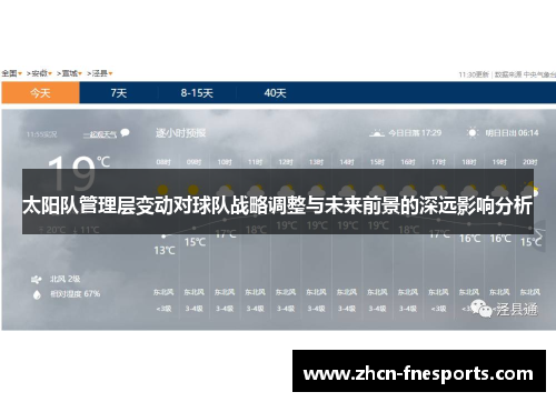 太阳队管理层变动对球队战略调整与未来前景的深远影响分析