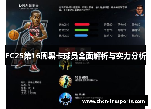 FC25第16周黑卡球员全面解析与实力分析